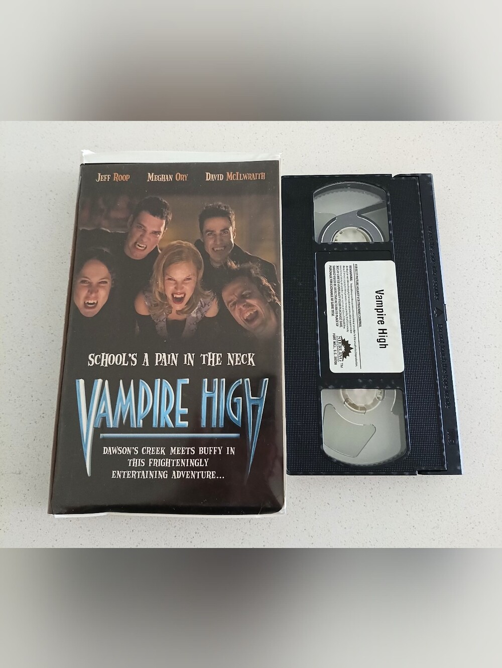 VTG 2001 Vampire High Clamshell VHS TV Series Canadian Cult Horror